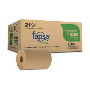 Toalla Rollo FAPSA ECO K180 Café 6/180 mts.